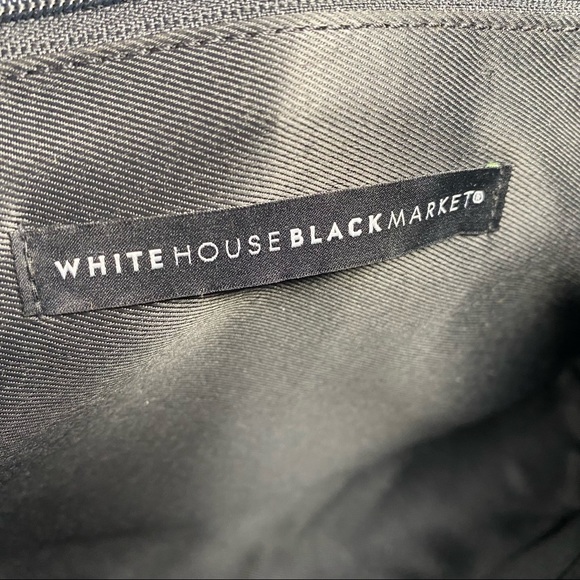 WHBM Leather Colorblock Striped Clutch Crossbody Shoulder Purse Red Pink Black - Picture 9 of 15